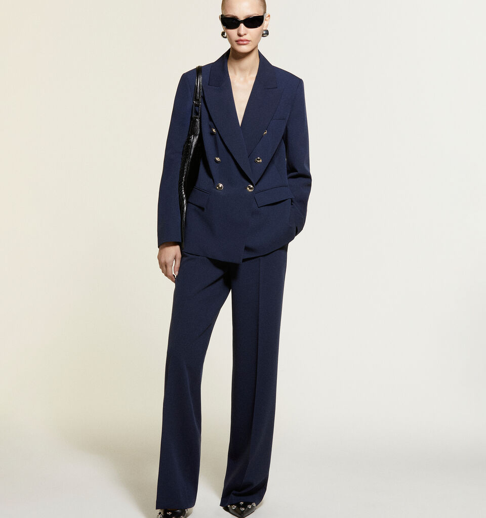 Μπλέιζερ μπλε σκούρο με κουμπιά gold - μπλέιζερ γυναικεία - Σκουρο Μπλε | Sisley image number 6